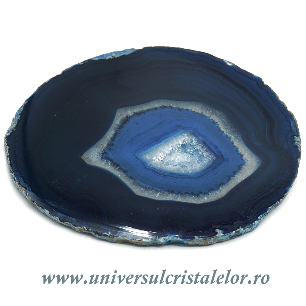 Agat Felie subtire agat albastru unicat m02